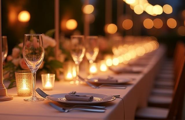 Elegant table setting.